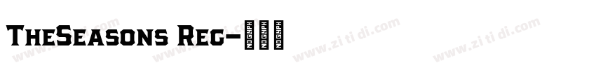 TheSeasons Reg字体转换